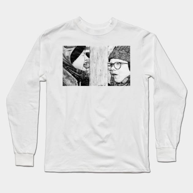 Christmas Story Long Sleeve T-Shirt by BryanWhipple